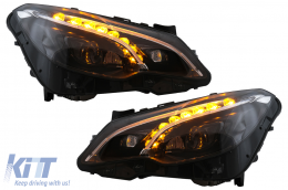 Kit carrozzeria per Mercedes E C207 Coupe A207 Cabrio Facelift 13-17 Fari Luci-image-6101070