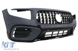 Kit Carrozzeria per Mercedes GLB X247 19-23 GLB35 Design Terminali Marmitta Doppi Rotondi Paraurti-image-6111045