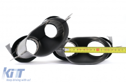 Kit Carrozzeria per Mercedes GLB X247 19-23 GLB35 Design Terminali Marmitta Doppi Rotondi Paraurti-image-6111059