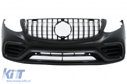 Kit carrozzeria per Mercedes GLC SUV X253 15-19 Griglia Paraurti Marmitta Punte GLC63 Design-image-6111019