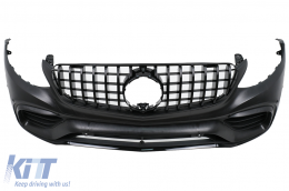 Kit carrozzeria per Mercedes GLC SUV X253 15-19 Griglia Paraurti Marmitta Punte GLC63 Design-image-6111021