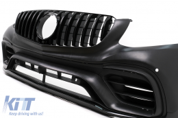 Kit carrozzeria per Mercedes GLC SUV X253 15-19 Griglia Paraurti Marmitta Punte GLC63 Design-image-6111023
