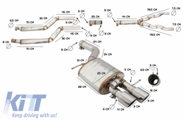 Kit Échappement pour BMW F10 Essence 1.6 2.0 L520i N2B20 NB20B16 528i NB20B20 I4-image-6045043