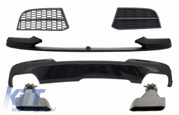 image-18-Kit Conversion Diffuseur Aileron pour BMW 5er F10 F11 10-17 M-Technik M550 Look
