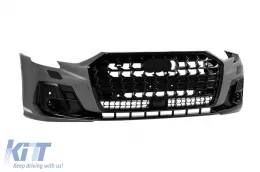 Kit de carrocería de tuning tipo Horch adecuado para Audi A8 D5 2017-2022 a S8 D5PA después de 2023 con elementos negros-image-6139667