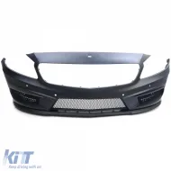 Kit de carrocería deportiva parachoques delantero trasero rejilla faldones laterales adecuado para Mercedes A W176 12-15-image-6207482