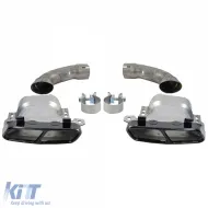 Kit de carrocería deportiva parachoques delantero trasero rejilla faldones laterales adecuado para Mercedes A W176 12-15-image-6207485