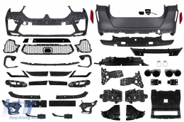 Kit de carrocería para BMW X6 G06 2018-2022 Diseño X6M Parachoque Consejos para el silenciador de escape-image-6128068