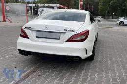 Kit de carrosserie tuning type A design 63 adapté pour Mercedes CLS C218 2011-2017 avec grille chromée-image-6264935