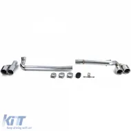 Kit de conversion duplex à 4 tuyaux pour embout d'échappement adapté pour BMW Série 3 E90 E91 323 325 328 330-image-6193644
