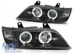 image-31-Kit de faros de tuning con ojos de ángel halógenos adecuado para BMW Z3 01.1996-2002 coupé / cabrio, izquierdo y derecho