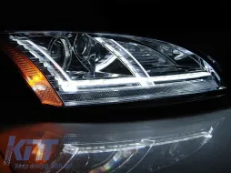 Kit de faros Xenón adecuado para Audi TT 8J 2010-2014 con AFS, base cromada, izquierda y derecha-image-6152380