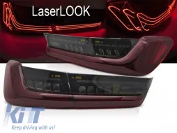 Kit de feux arrière à LED adapté pour BMW Série 3 G20 berline 2019-2022, avec base fumée rouge, gauche et droite-image-6151872