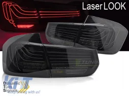 Kit de feux arrière à LED adapté pour BMW Série 3 F30 berline 2011-2018, avec base fumée, gauche et droite-image-6151906