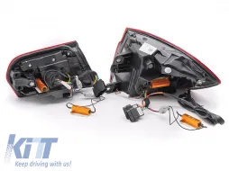 Kit de feux arrière à LED adapté pour BMW Série 3 F30 berline 2011-2018, avec base fumée, gauche et droite-image-6151909