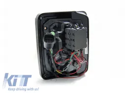 Kit de feux arrière à LED adapté pour Jeep Wrangler JK 2007-2018, base fumée, gauche et droite-image-6151945