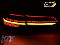 Kit de feux arrière à LED adapté pour Volkswagen Golf VII 2013-2019 hatchback, avec base fumée, gauche et droite-image-6238246