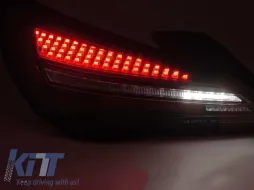 Kit de feux arrière à LED tuning adapté pour Mercedes CLA C117 2013-2016 avec base fumée noir-rouge et clignotant dynamique, pour le modèle équipé de feux arrière halogènes, gauche et droit-image-6152147