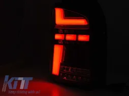 Kit de feux arrière à LED tuning adapté pour VW T6 2015-2019, T6.1 2019-2021, base fumée blanche, gauche et droite pour le modèle avec feux arrière à LED installés en usine-image-6238160
