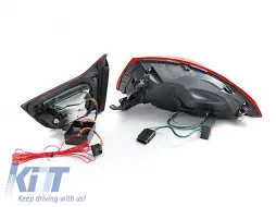 Kit de feux arrière LED adapté pour BMW Série 4 F32 Coupé, F33 Cabriolet, F36 Gran Coupé 2013-2016, fumé, gauche et droite-image-6151780