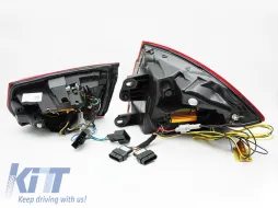 Kit de feux arrière LED adapté pour BMW Série 3 F30 berline 2011-2018, base fumée, gauche et droite-image-6151839