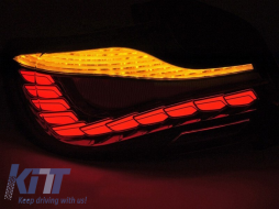 Kit de feux arrière LED adapté pour BMW Série 2 F22 Coupé, F23 Cabriolet 2013-2021, M2 F87 2016-2021, avec base rouge, gauche et droite-image-6151856