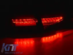 Kit de feux arrière LED de tuning adapté pour Audi A4 B8 berline 2012-2015, base abaissée pour le modèle avec feux arrière halogènes, gauche et droite-image-6151626