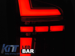 Kit de feux arrière LED tuning adapté pour VW T6.1 2019-2021 base rouge fumé, gauche et droite pour le modèle avec feux arrière halogènes installés en usine-image-6238196