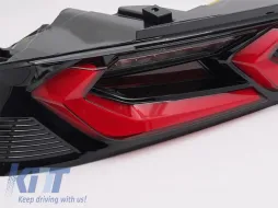 Kit de feux arrière LED tuning adapté pour Chevrolet Camaro 2016-2018, avec clignotant dynamique, base noir-rouge, gauche et droite-image-6151962
