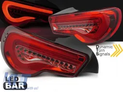 Kit de feux arrière LED tuning adapté pour Toyota GT86 2012-2021 avec base rouge, gauche et droite-image-6237903
