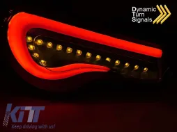 Kit de feux arrière LED tuning adapté pour Toyota GT86 2012-2021 avec base noire fumée, gauche et droite-image-6237932