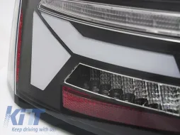 Kit de luces traseras LED de tuning adecuado para Audi A5 2011-2016 con base negra, con señal de giro dinámica, izquierda y derecha-image-6151702