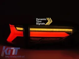 Kit de luces traseras LED de tuning adecuado para Toyota Rav4 después de 2019, base negra, con señal de giro dinámica, izquierda y derecha-image-6237892