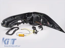 Kit de luces traseras LED de tuning adecuado para Toyota Rav4 después de 2019, base negra, con señal de giro dinámica, izquierda y derecha-image-6237895