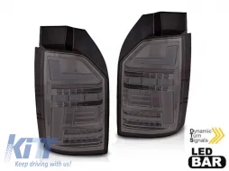 image-26-Kit de luces traseras LED para tuning adecuado para VW T6 2015-2019 completamente ahumado, izquierdo y derecho para el modelo con luces traseras halógenas instaladas de fábrica