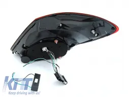 Kit de luces traseras LED tuning adecuado para Mercedes C-Class W205 sedán 2014-2018, base rojo blanco, con señal de giro dinámica, izquierda y derecha-image-6152108