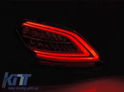 Kit de luces traseras LED tuning adecuado para Mercedes C-Class W205 sedán 2014-2018, base rojo blanco, con señal de giro dinámica, izquierda y derecha-image-6152110