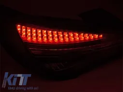 Kit de luces traseras LED tuning adecuado para Mercedes CLA C117 2013-2016 con base ahumada negra y señal de giro dinámica, para el modelo equipado con luces traseras halógenas, izquierda y derecha-image-6152139
