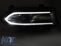 Kit de phares à LED tuning adapté pour Dodge Charger 2014-2023 avec base noire, pour le modèle avec feux de jour d'origine, gauche et droit-image-6238367