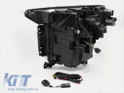 Kit de phares à LED tuning adapté pour Ford F150 2020-2023 avec base noire, pour le modèle avec feux DRL d'origine, gauche et droit-image-6238436