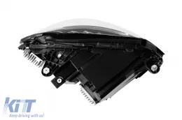 Kit de phares LED tuning adapté pour Mercedes Classe C W205, S205 2014-2018 avec base chromée, gauche et droite-image-6150276
