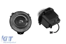 Kit de phares tuning adapté pour Mercedes G-Class W463 avec design W464 1989-2018 avec base noire, gauche et droite-image-6149974
