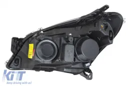 Kit de phares tuning avec angel eyes adapté pour Opel Astra H 2004-2009 berline, break avec base noire, gauche et droite-image-6153130