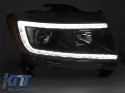 Kit de phares tuning avec lumières LED adapté pour Jeep Grand Cherokee 2011-2013, gauche et droite-image-6152752
