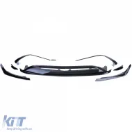 Kit de spoiler avant pare-chocs sport noir brillant adapté pour Mercedes Classe A W176-image-6192276