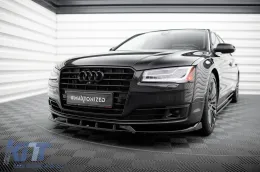 Kit de spoiler Maxton Design adecuado para el parachoques delantero, trasero y maletero del Audi A8 D4 2013-2017, de distancia entre ejes larga-image-6235731