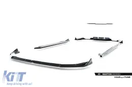 Kit de spoiler Maxton Design adecuado para faldones laterales, parachoques delantero, parachoques trasero y maletero para BMW X2 U10 con paquete M después de 2023 en lacado negro-image-6236288