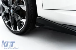 Kit de spoiler Maxton Design adecuado para faldones laterales, parachoques delantero, parachoques trasero y maletero para BMW X2 U10 con paquete M después de 2023 en lacado negro-image-6236300