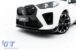 Kit de spoiler Maxton Design adecuado para faldones laterales, parachoques delantero, parachoques trasero y maletero para BMW X2 U10 con paquete M después de 2023 en lacado negro-image-6236308