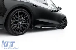 Kit de Spoiler Maxton Design S-Line Tipo 2 adecuado para faldones laterales, parachoques delantero, parachoques trasero y techo del Audi A6 S-Line Avant C9 después de 2025, lacado en negro-image-6235701